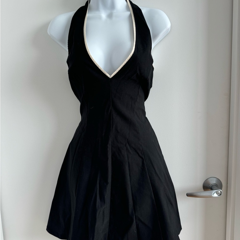 Fashion Nova Black Halter Dress